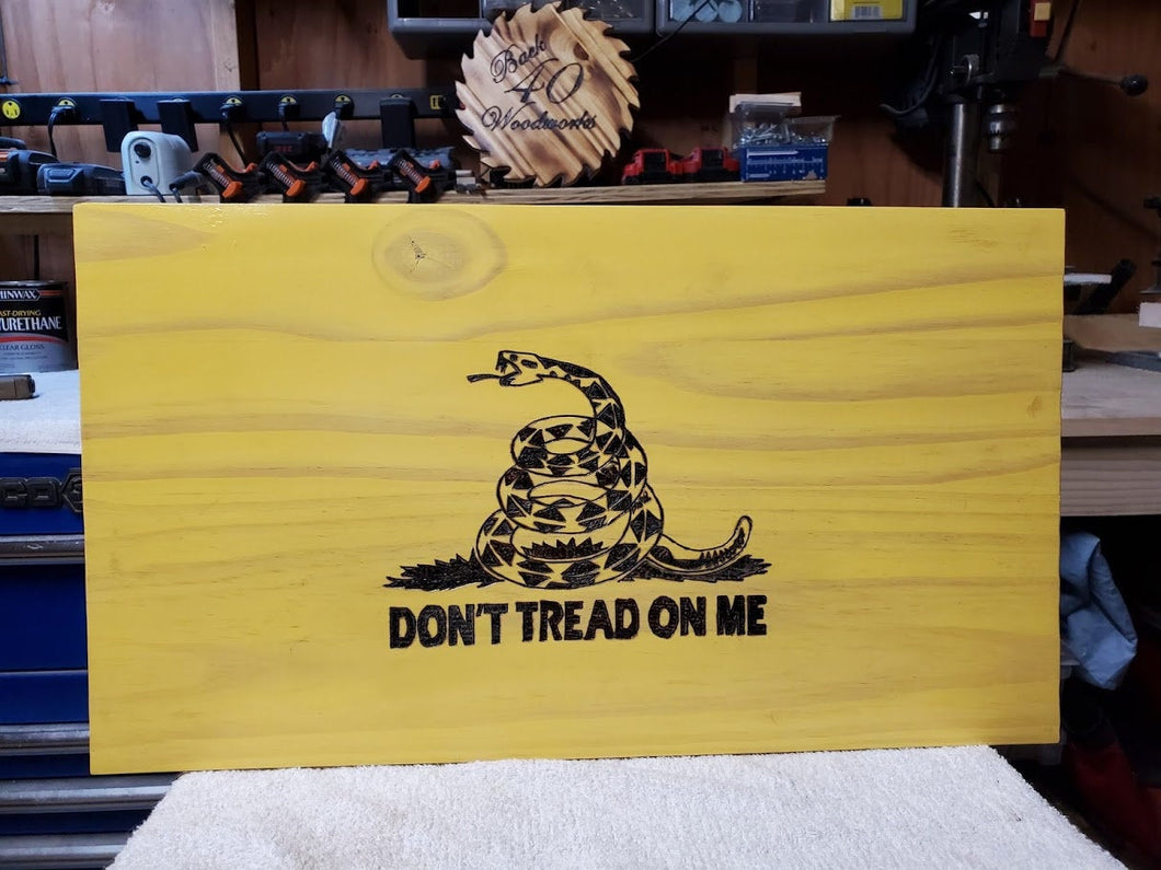 Dont Tread On Me concealed gun shelf
