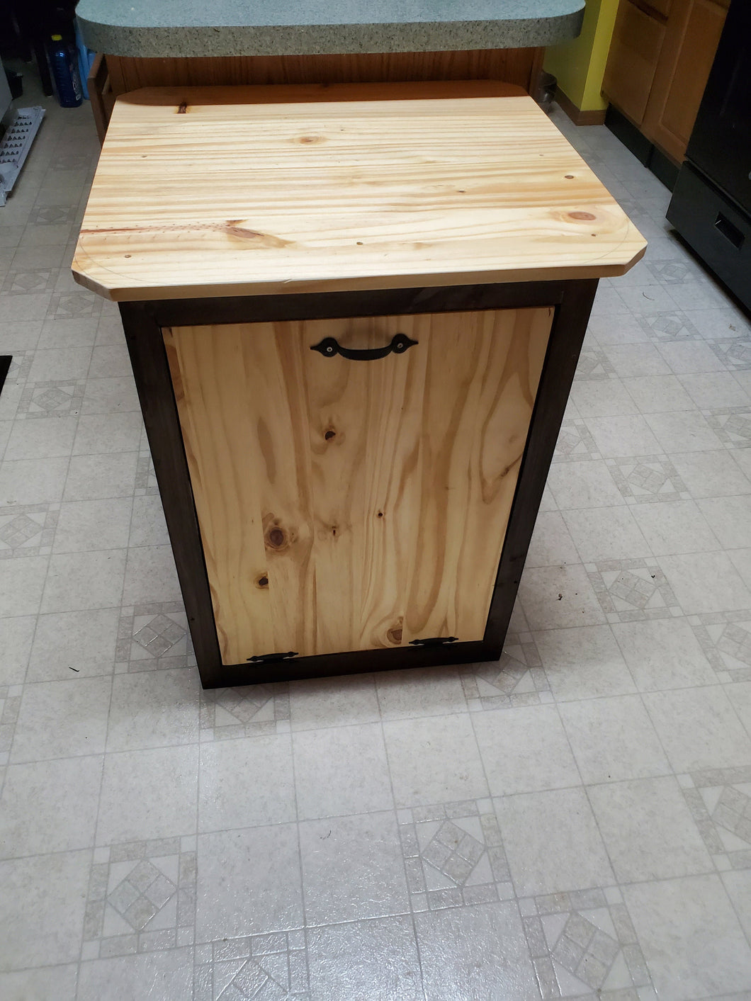 Tilt Open Trashcan Cabinet