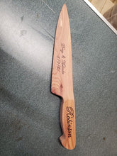 Load image into Gallery viewer, Wooden Wedding Cake Knife
